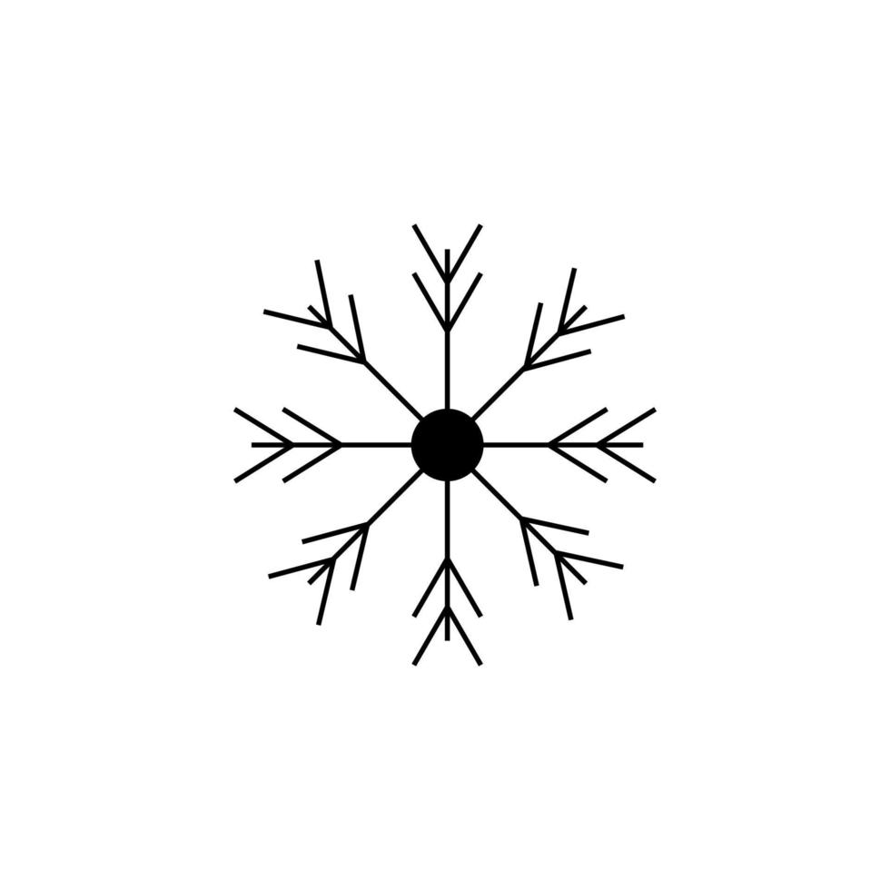 snö flingor ikon illustration vektor