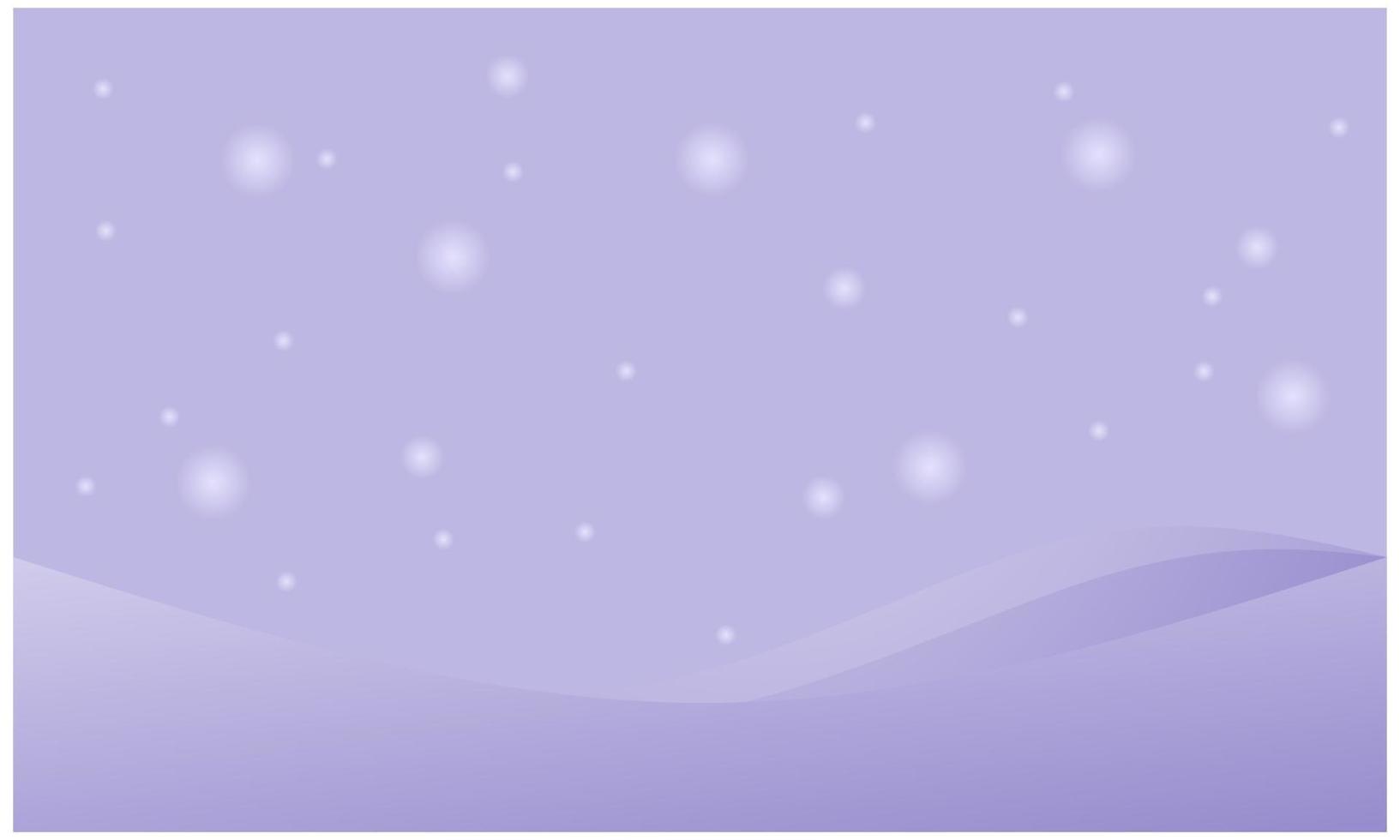 Lila pastellfarbener Hintergrund für Winterveranstaltungen mit Schneeelementen vektor
