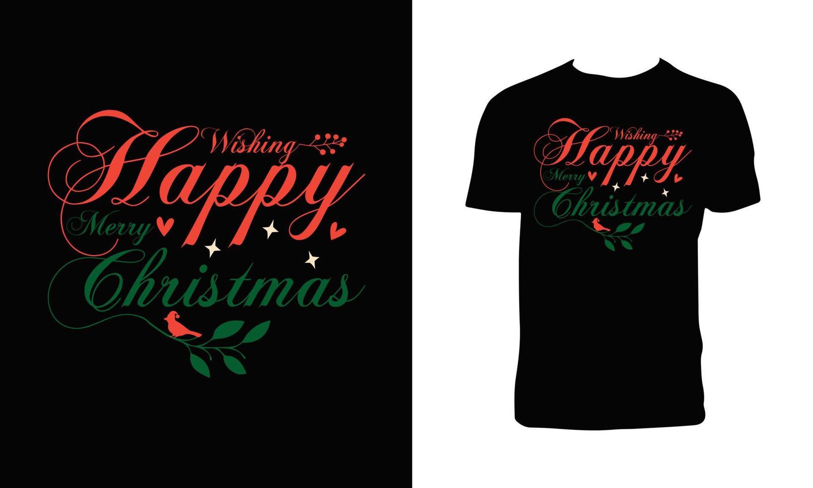 Weihnachts-T-Shirt-Design vektor