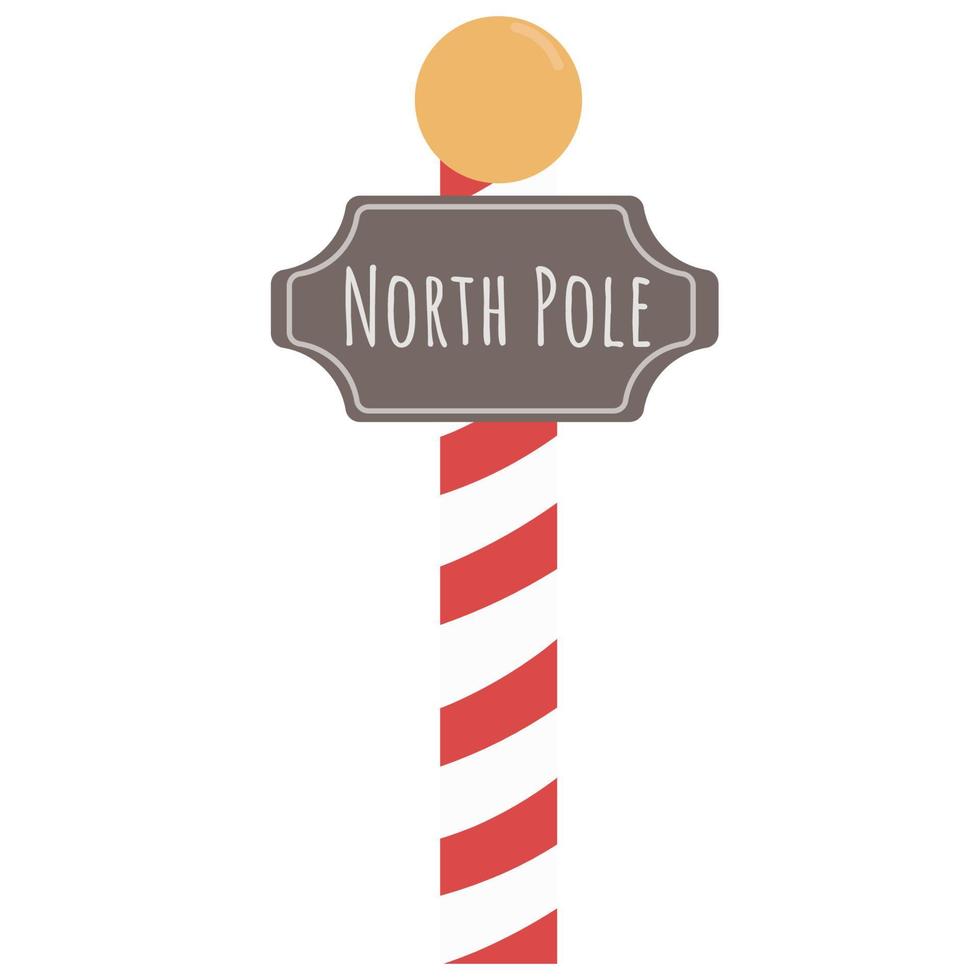 vektor illustration av norr Pol tecken