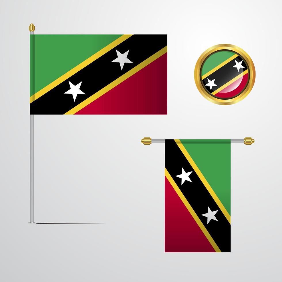 St. Kitts und Nevis vektor