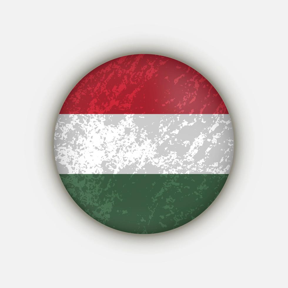 land ungarn. ungarische flagge. Vektor-Illustration. vektor
