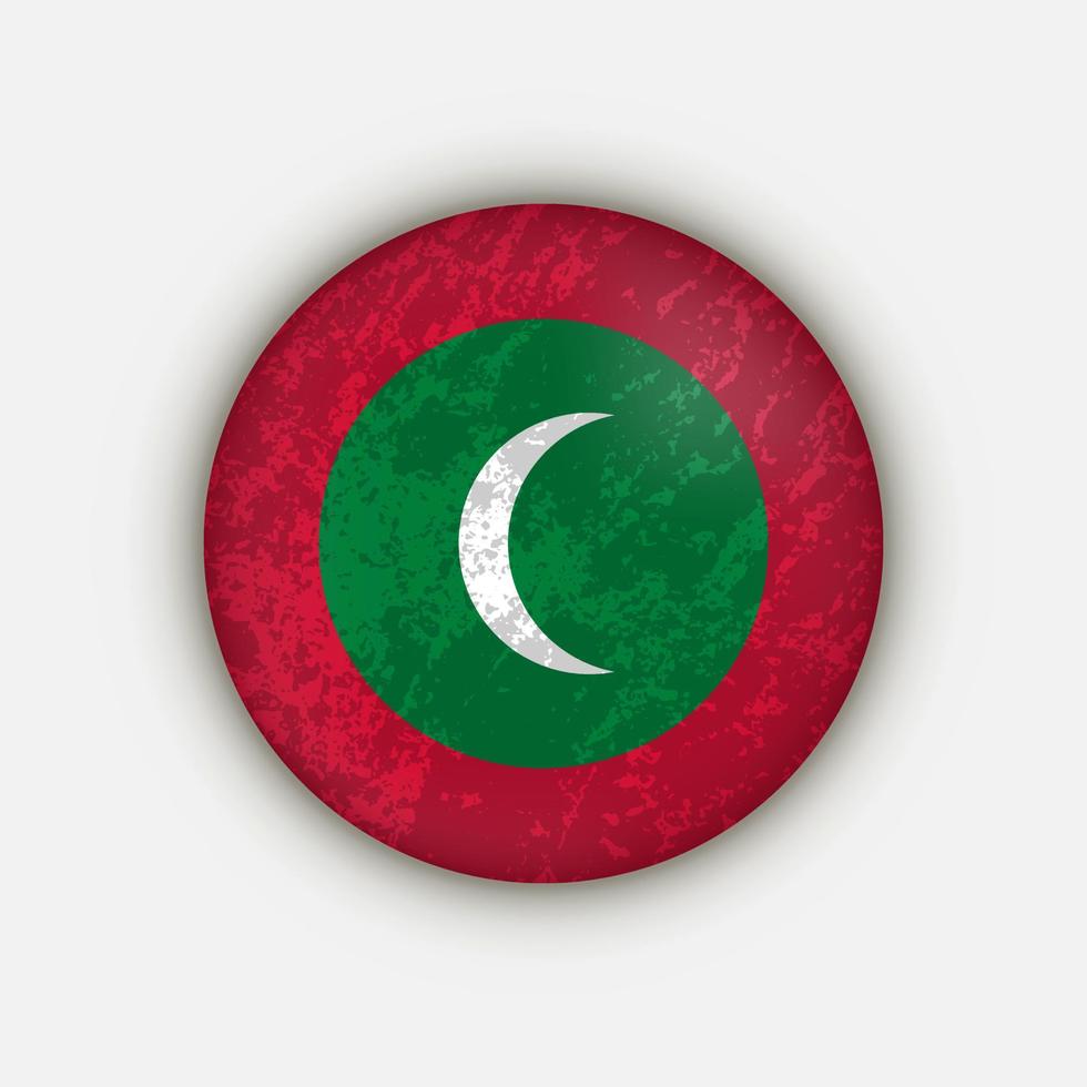 land maldiverna. maldivernas flagga. vektor illustration.