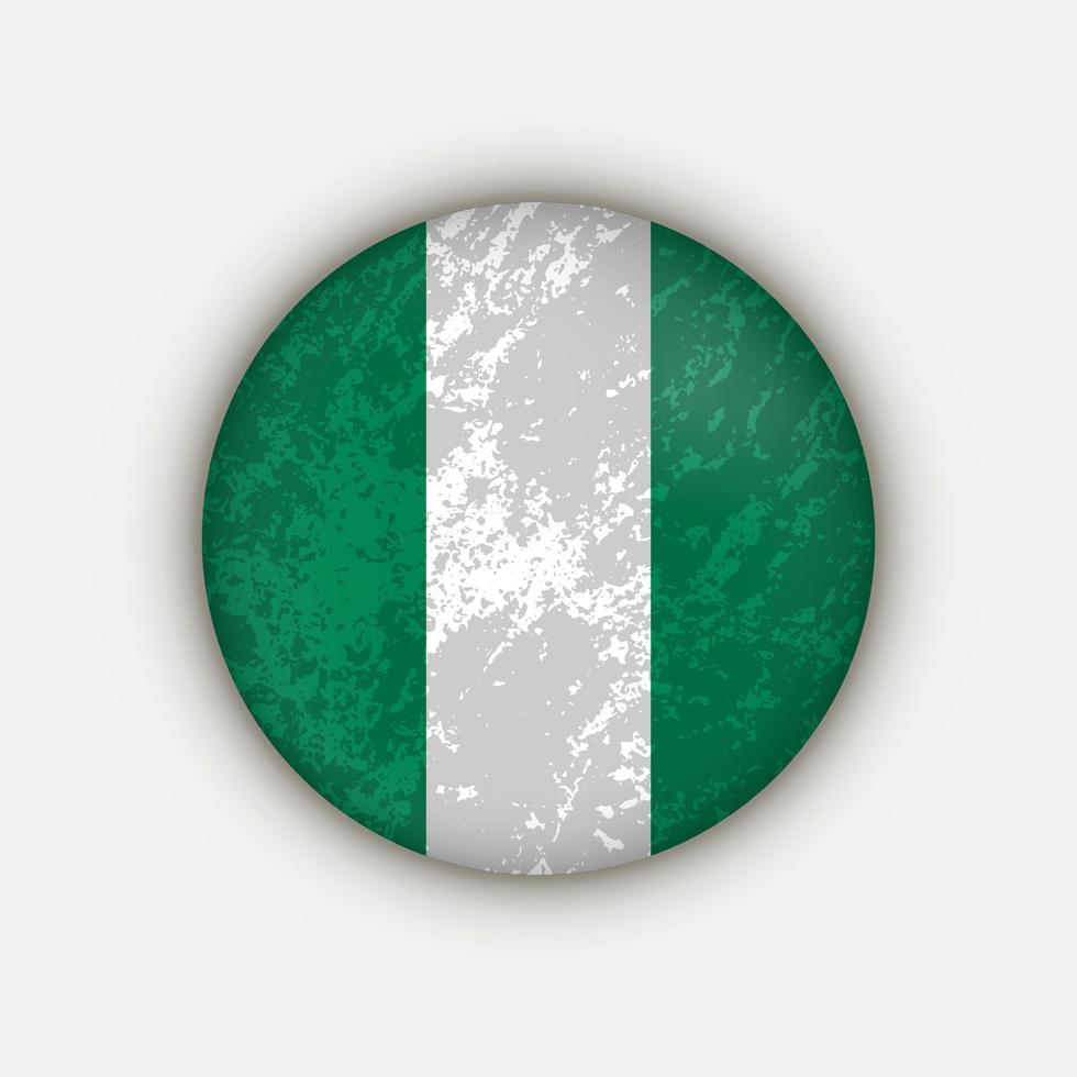 Land Nigeria. Nigeria-Flagge. Vektor-Illustration. vektor