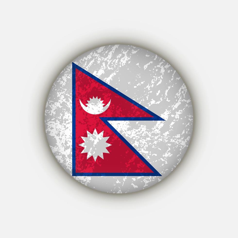 land nepal. nepals flagga. vektor illustration.