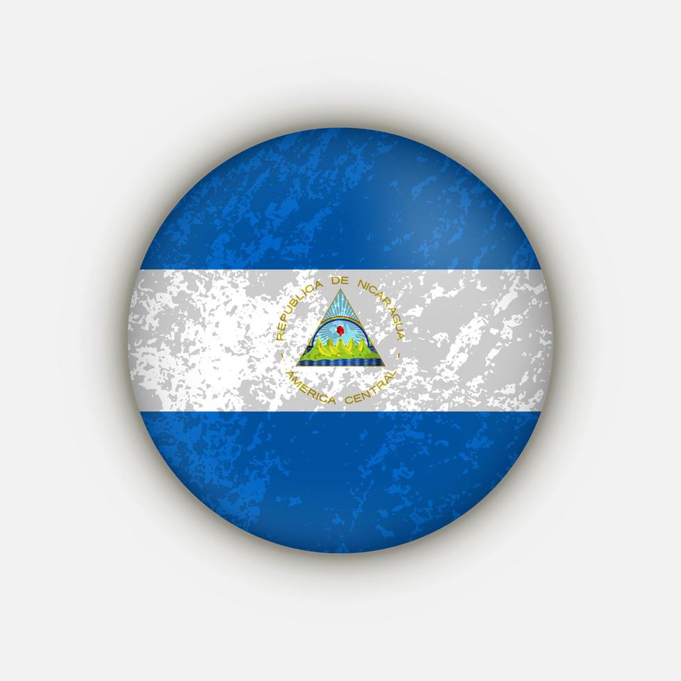 Land Nicaragua. Nicaragua-Flagge. Vektor-Illustration. vektor