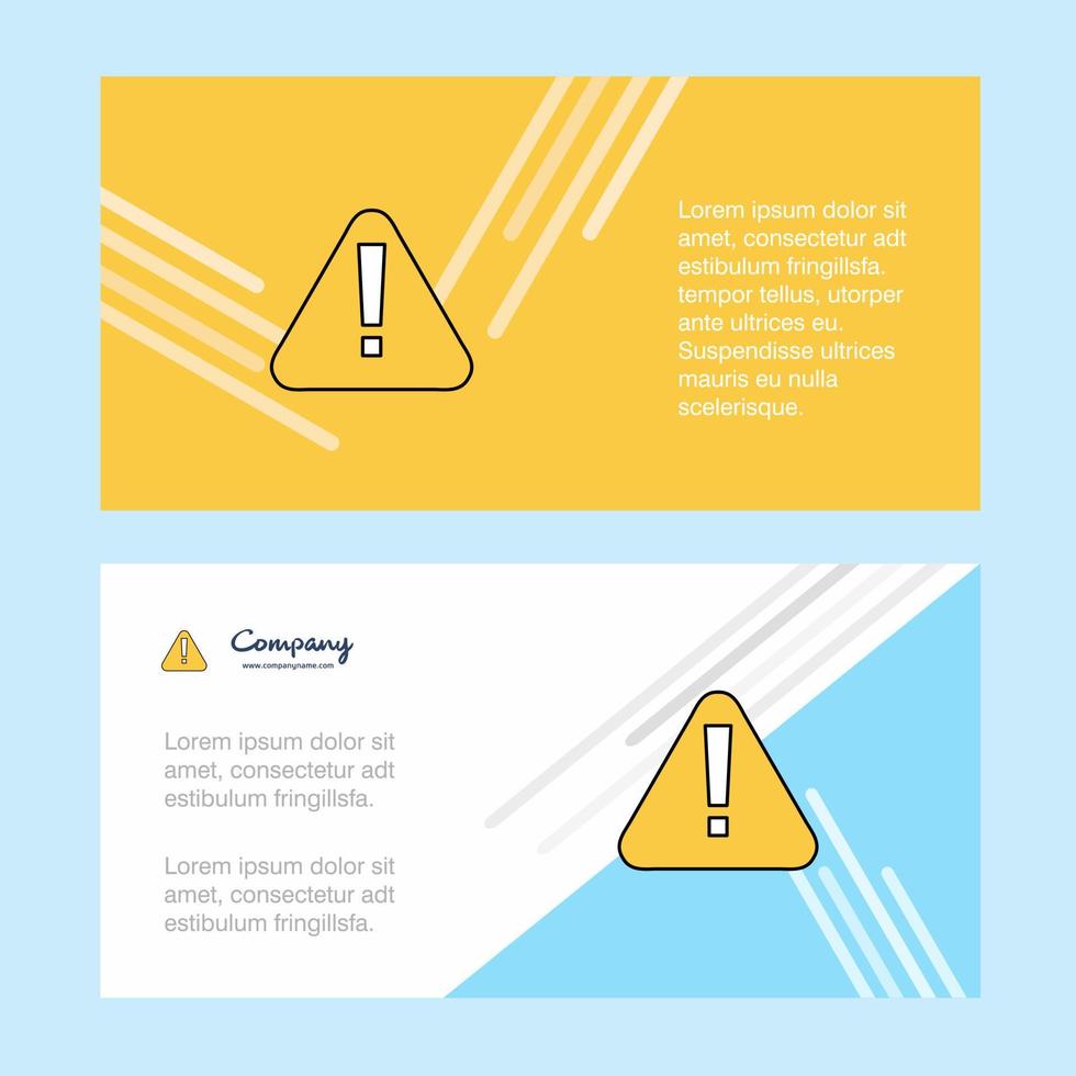 varning abstrakt företags- företag baner mall horisontell reklam företag baner vektor