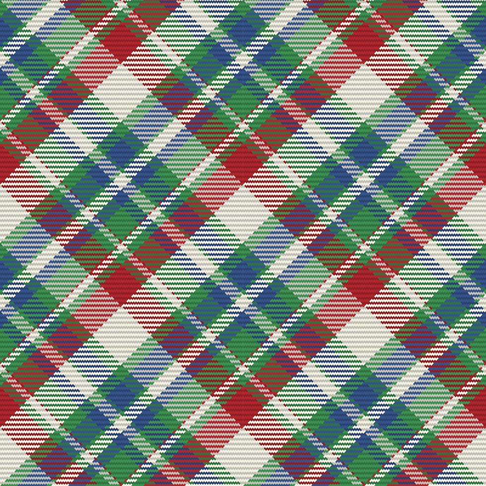 Plaid Tartan nahtloses Muster in Vektor für Hemdendruck, Jacquardmuster, Textilien