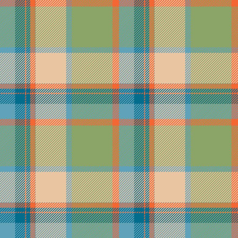 tartan schottland nahtloser karierter mustervektor. Retro-Hintergrundstoff. Vintage Check Farbe quadratische geometrische Textur. vektor