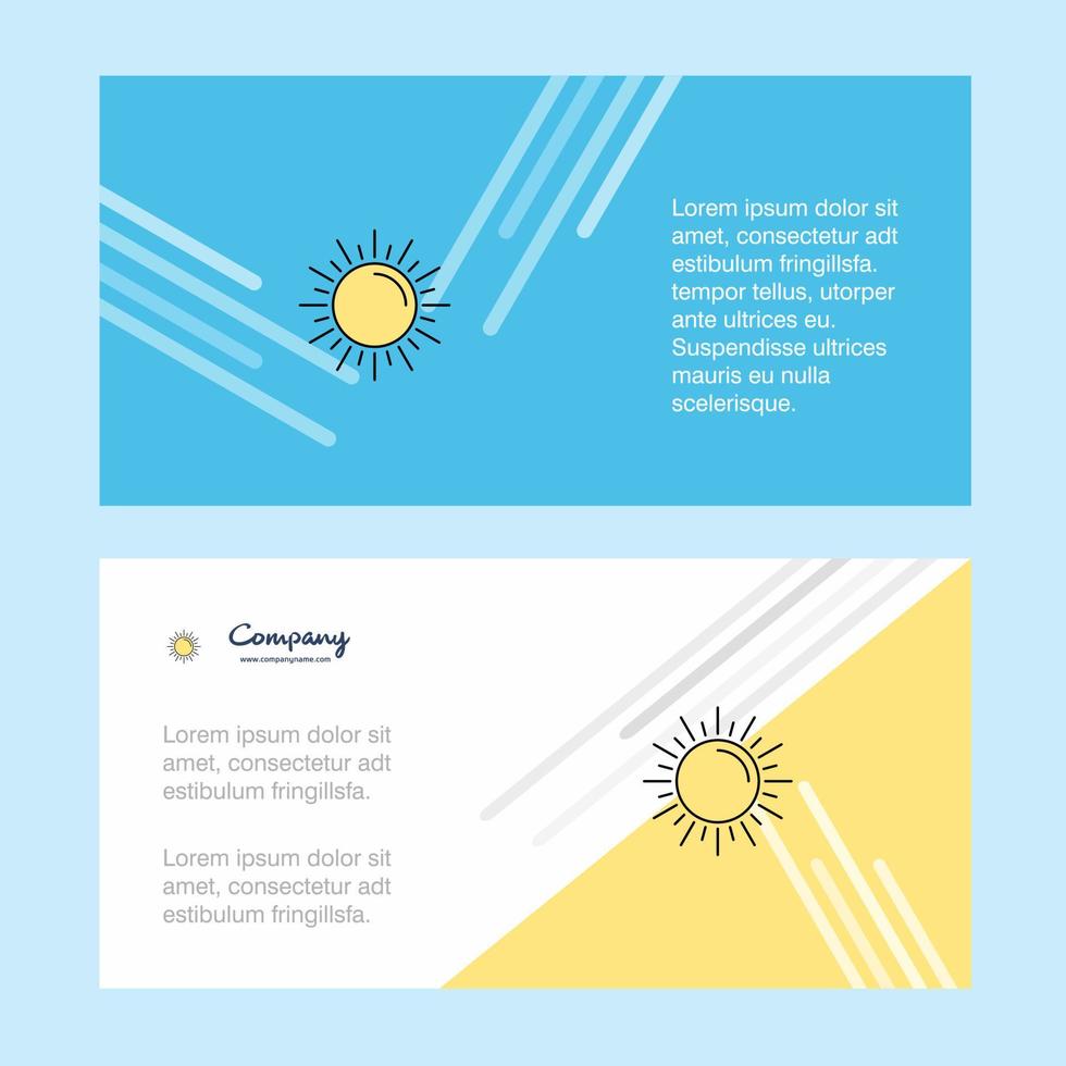 Sonne abstrakte Corporate Business Banner Vorlage horizontale Werbung Business Banner vektor