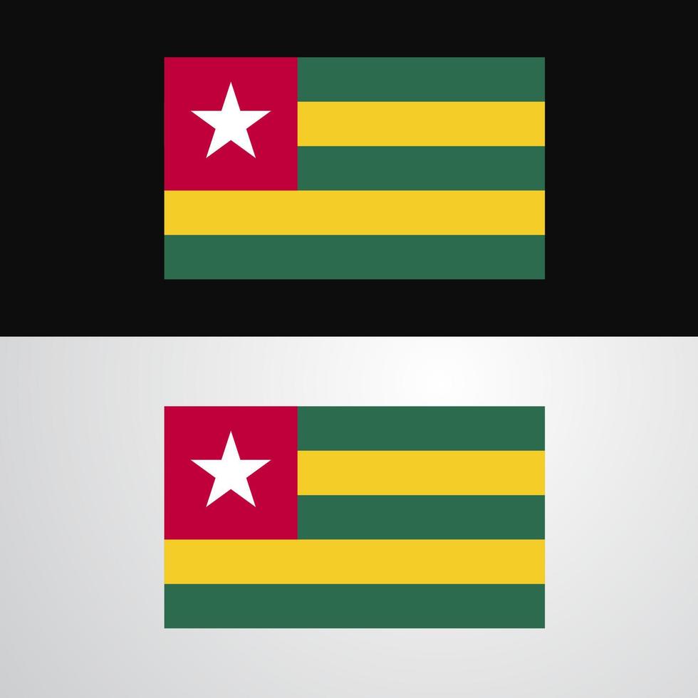 Togo flagga baner design vektor