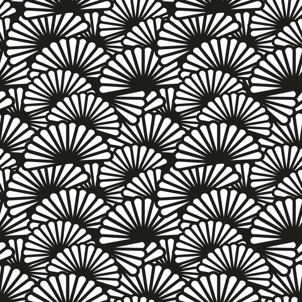 Nahtloses geometrisches Art-Deco-Muster Blumendesign. abstrakte Vektor-Illustration Blumenhintergrund vektor