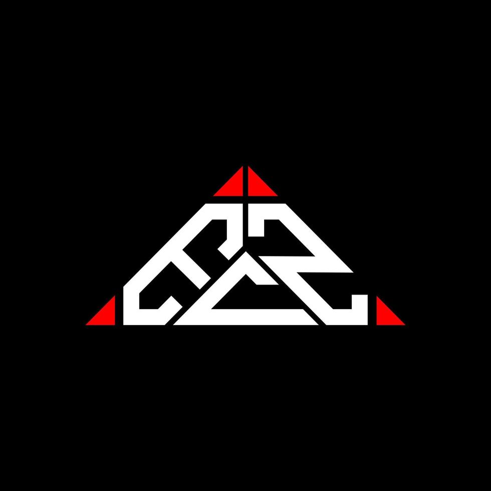 Ecz Letter Logo kreatives Design mit Vektorgrafik, Ecz einfaches und modernes Logo in runder Dreiecksform. vektor