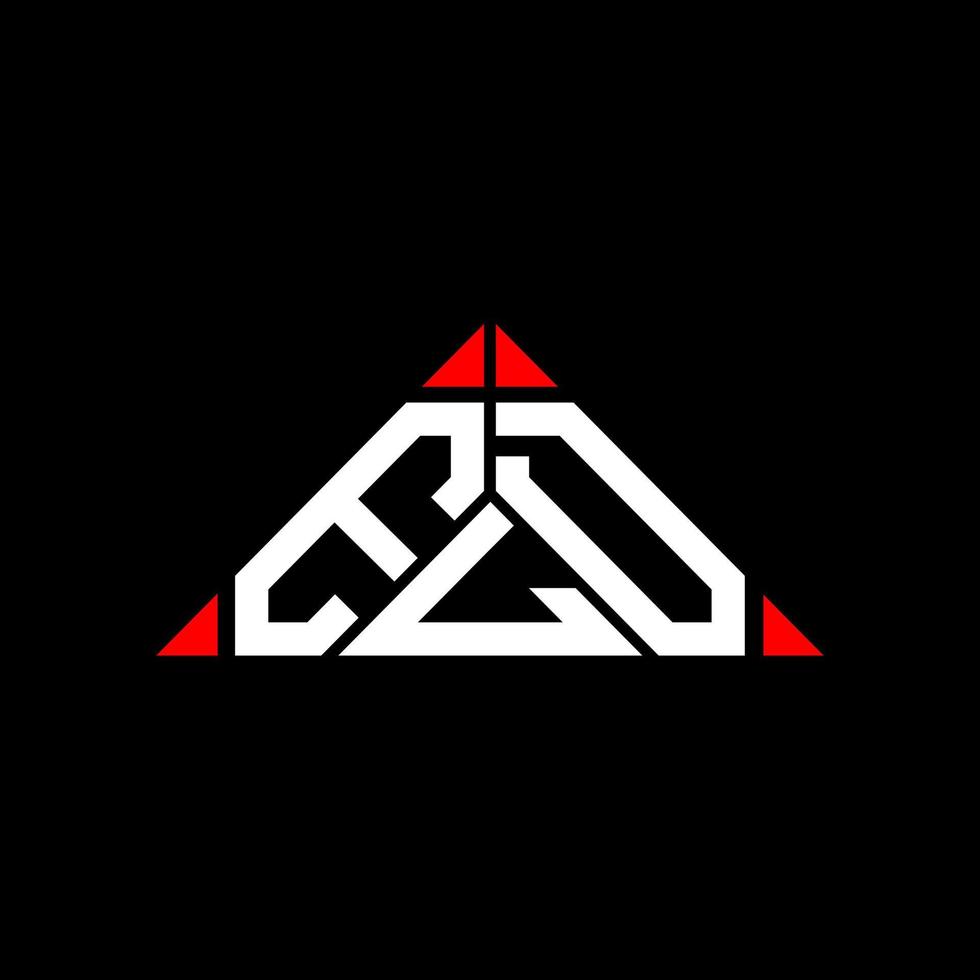 eld brev logotyp kreativ design med vektor grafisk, eld enkel och modern logotyp i runda triangel form.