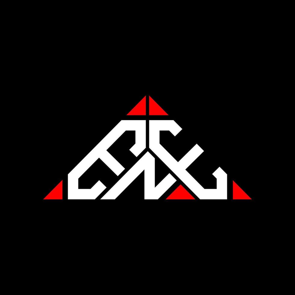 ene brev logotyp kreativ design med vektor grafisk, ene enkel och modern logotyp i runda triangel form.
