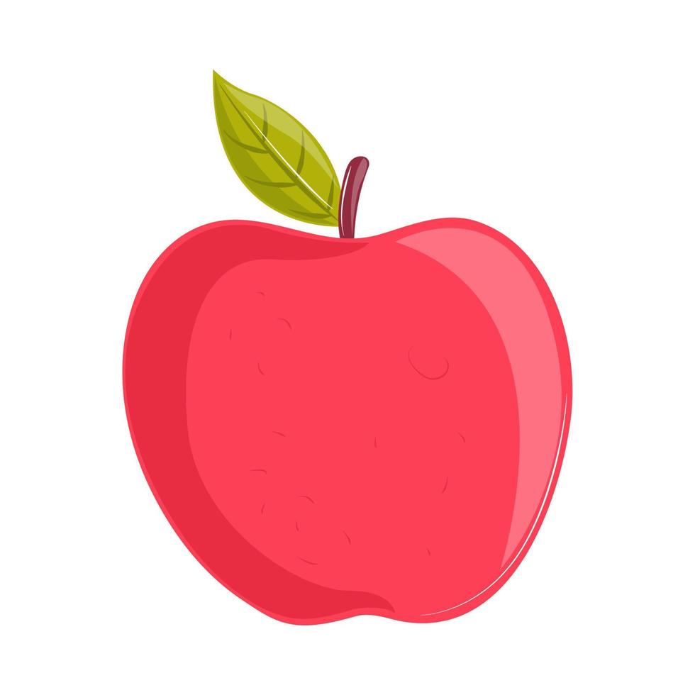 äpple frukt tecknad vektor