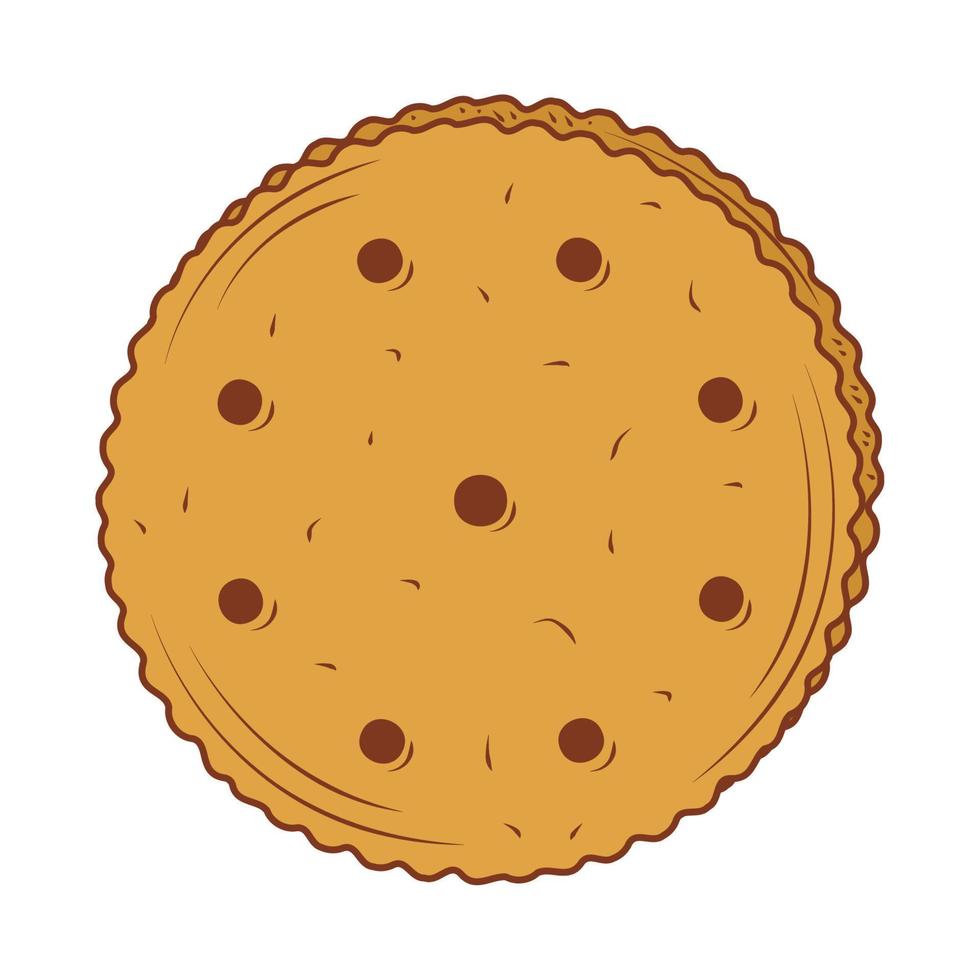 Cookie-Essen-Symbol vektor