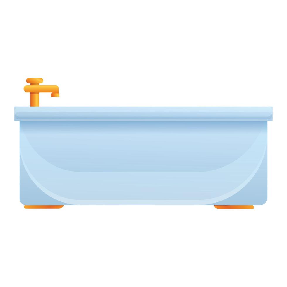 Hotel-Badewanne-Symbol, Cartoon-Stil vektor