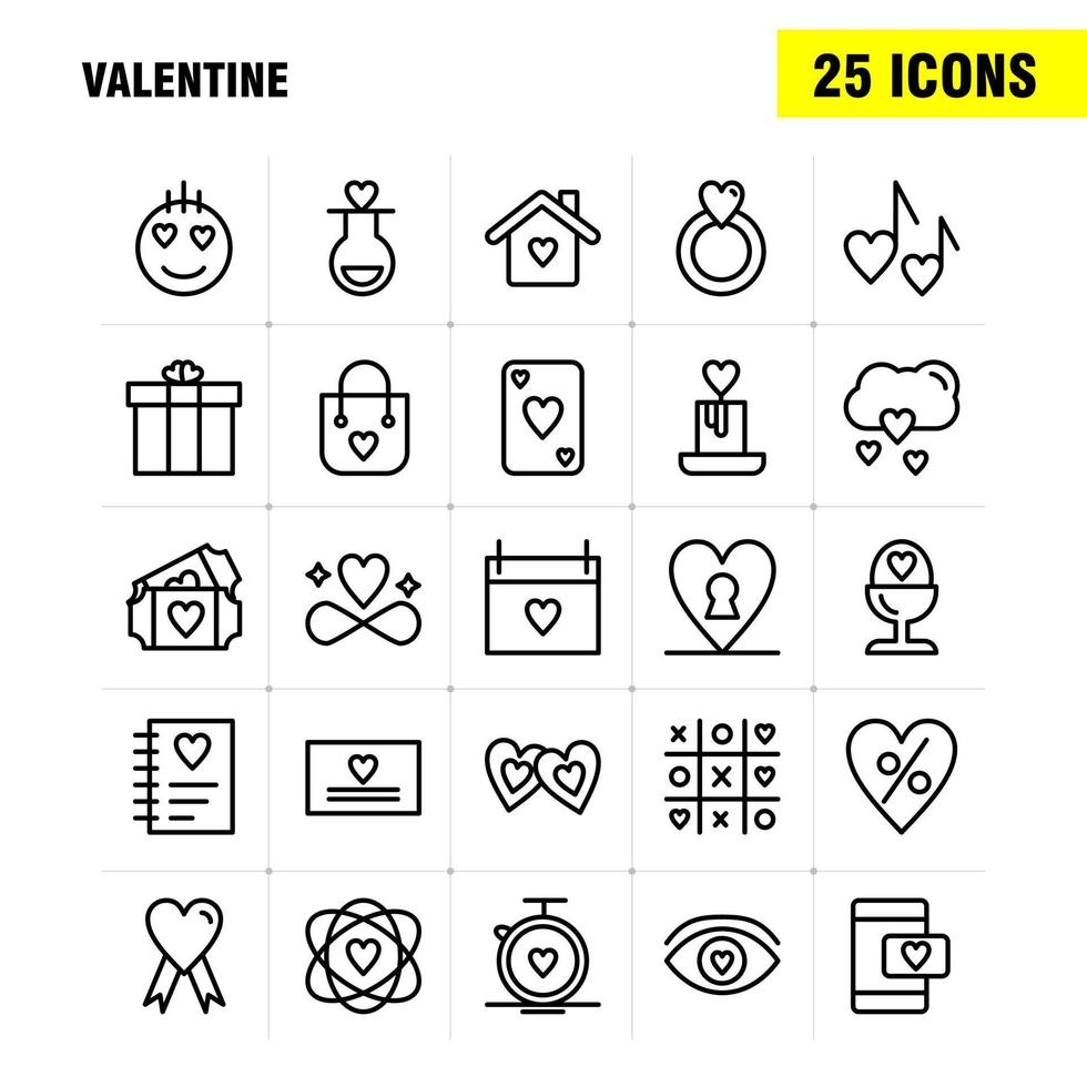 valentine line icon pack für designer und entwickler symbole der flasche liebe romantischer valentinstag liebesgeschenk herz valentinstag vektor