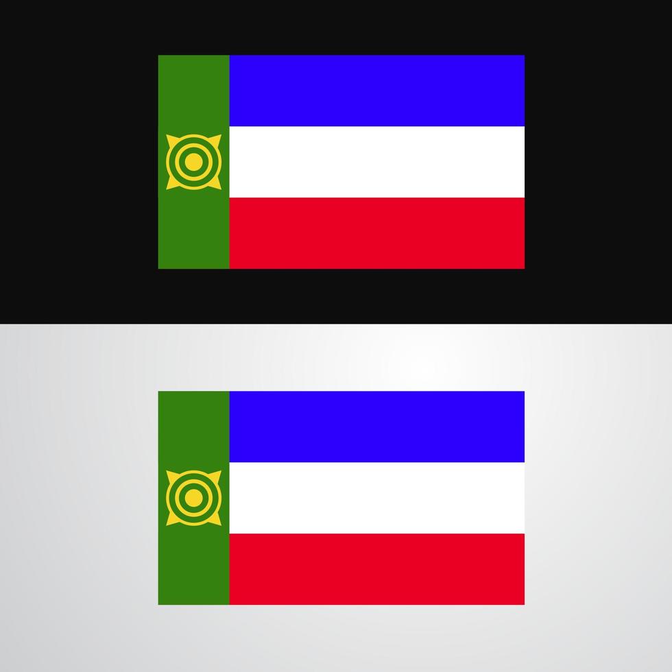 khakassia flagga baner design vektor