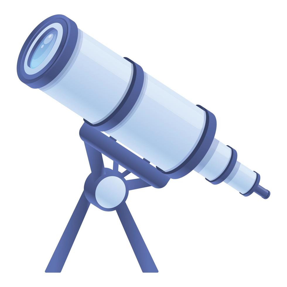 Astronomie-Fernglas-Symbol, Cartoon-Stil vektor