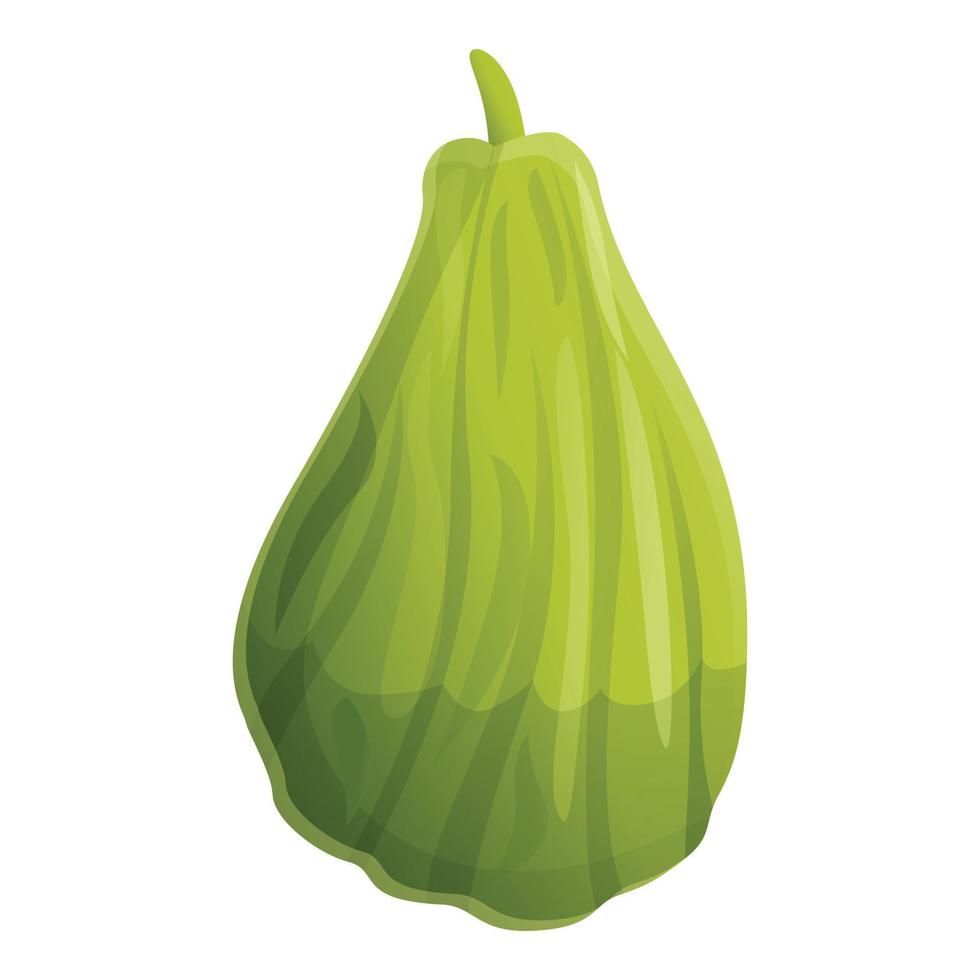 tropische Chayote-Ikone, Cartoon-Stil vektor