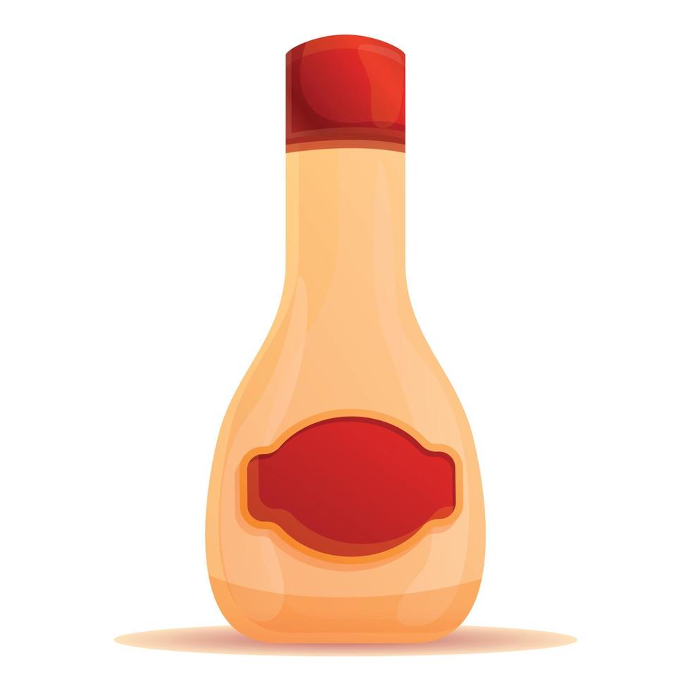 färsk krydda flaska ikon, tecknad serie stil vektor
