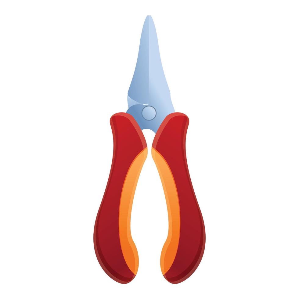 Zange Werkzeugsymbol, Cartoon-Stil vektor