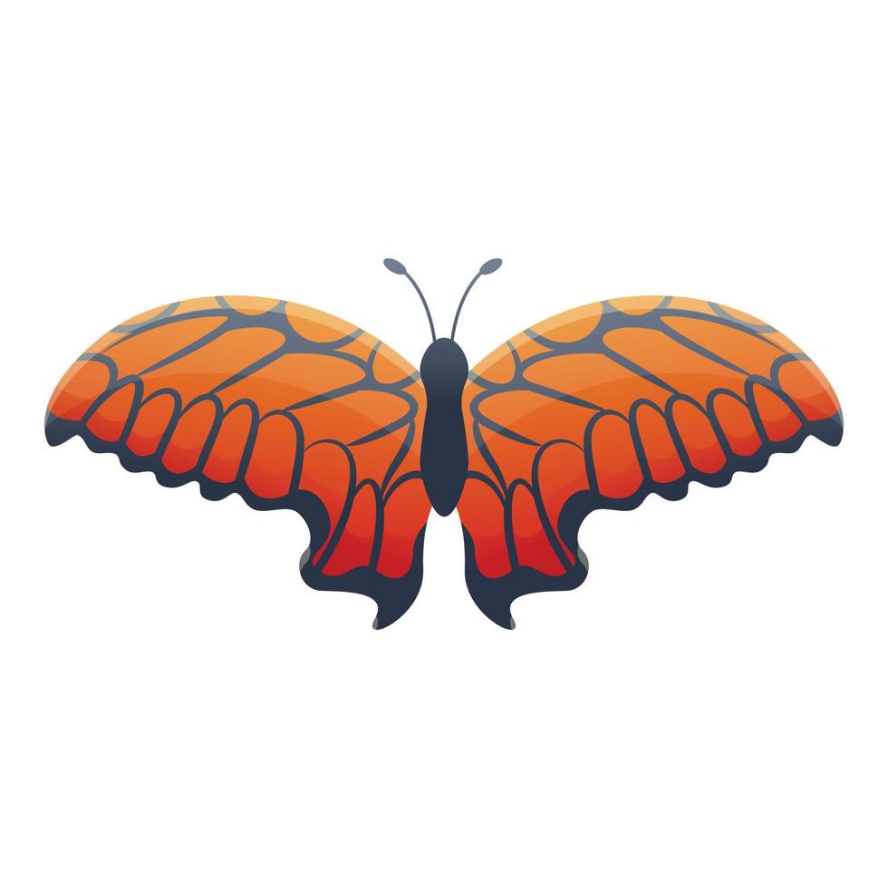 Garten-Schmetterling-Symbol, Cartoon-Stil vektor