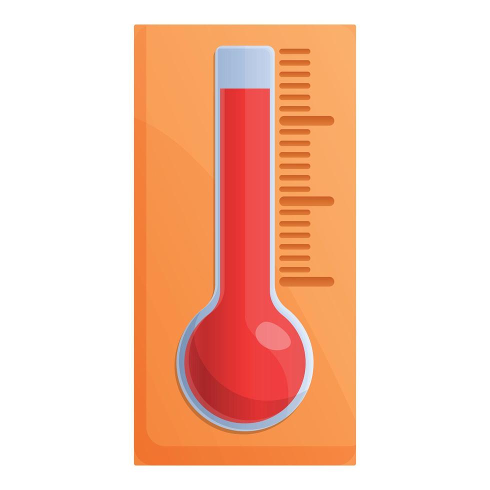 Sauna-Thermometer-Symbol, Cartoon-Stil vektor