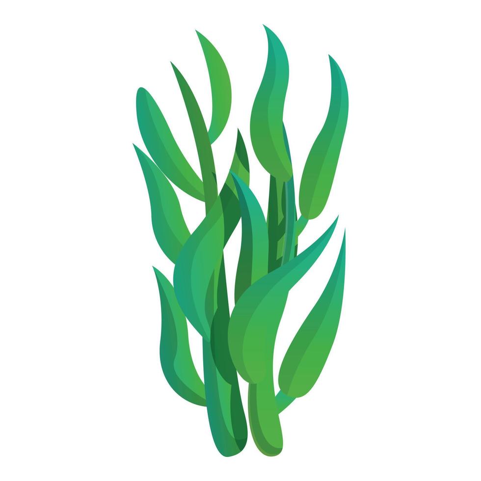 Grüne Korallen-Ikone, Cartoon-Stil vektor