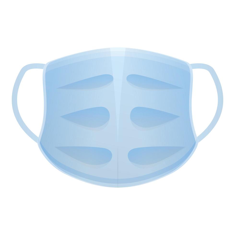 andas medicinsk mask ikon, tecknad serie stil vektor