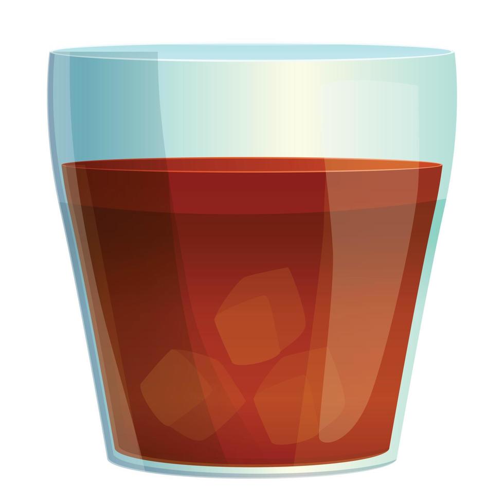 Whiskey-Cocktail-Symbol, Cartoon-Stil vektor