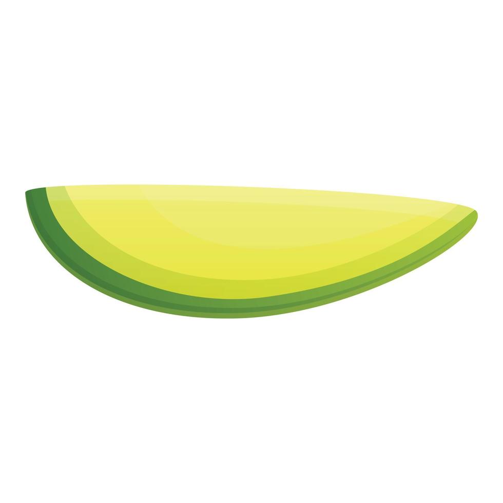 Avocado-Stück-Symbol, Cartoon-Stil vektor