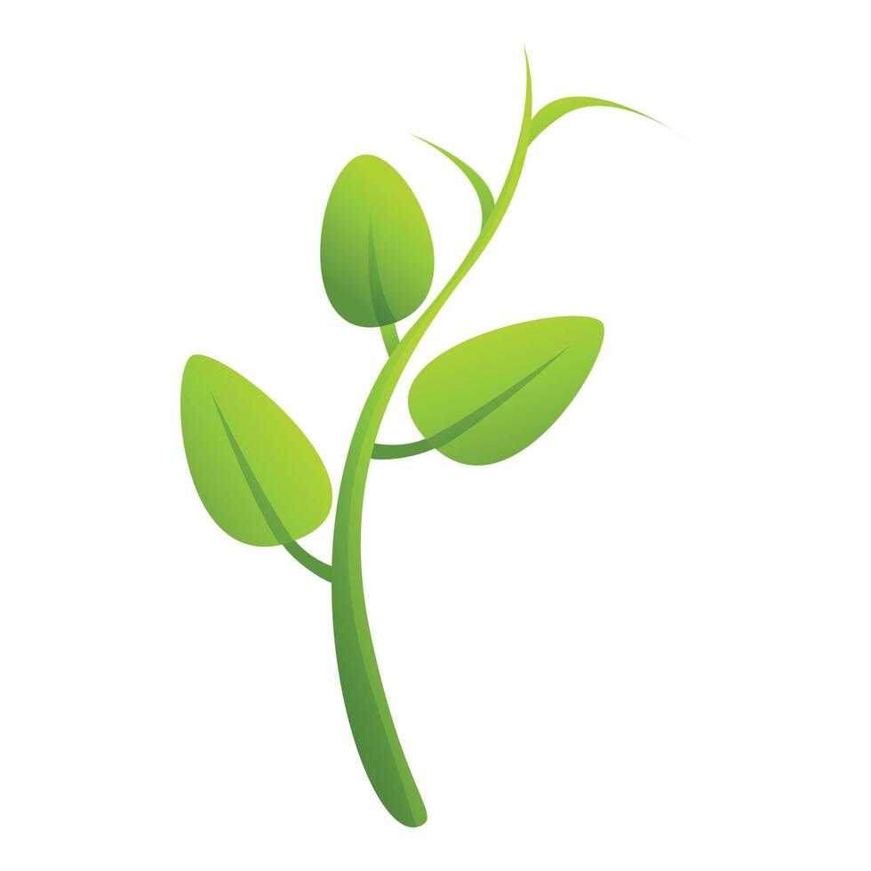 Erbsenpflanze Symbol, Cartoon-Stil vektor