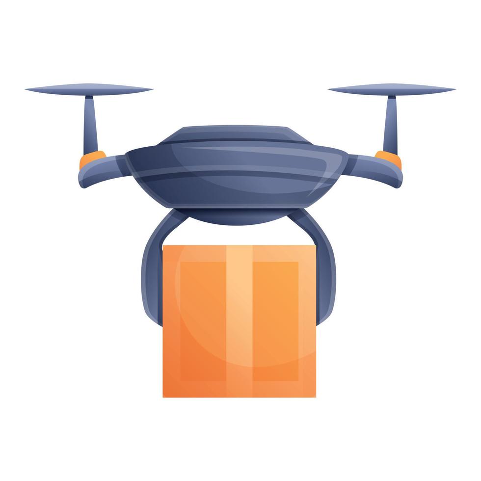 Symbol für Expresslieferung von Drohnen im Cartoon-Stil vektor