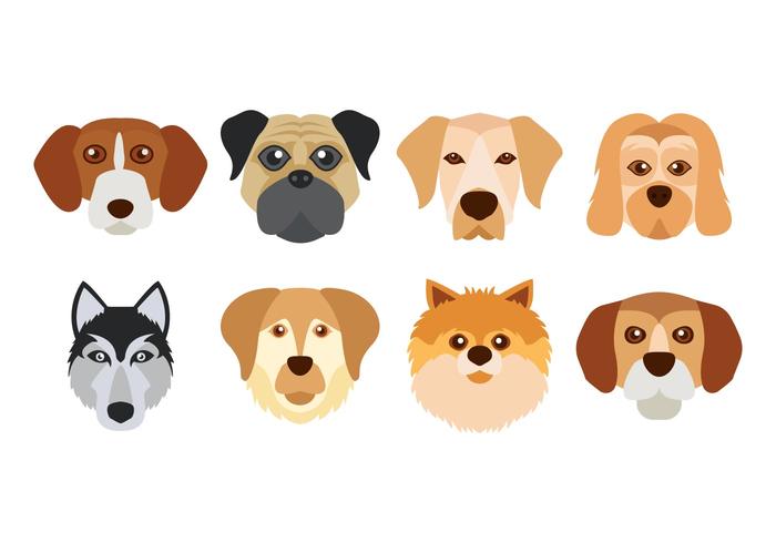 Gratis Dog Face Vector