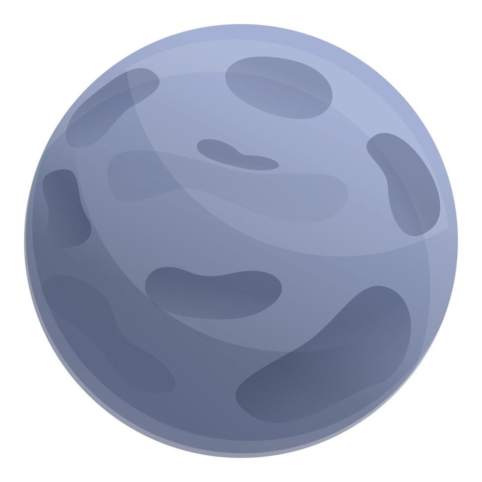 Mondstein-Planeten-Symbol, Cartoon-Stil vektor