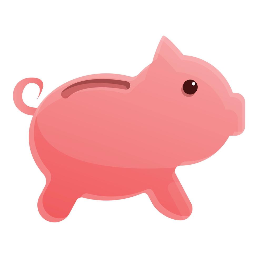 Sparschwein-Symbol, Cartoon-Stil vektor