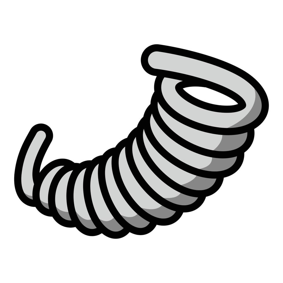 Symbol für flexible Spule, Umrissstil vektor