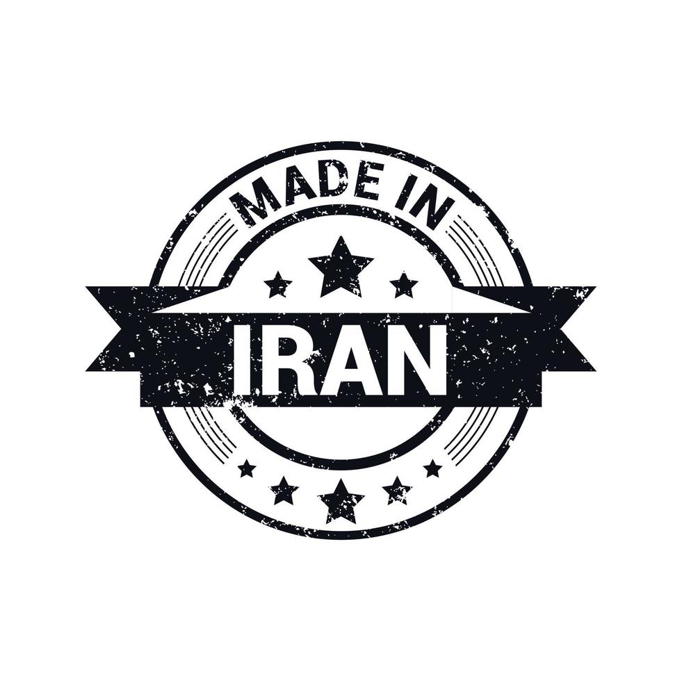 iran stämpel design vektor