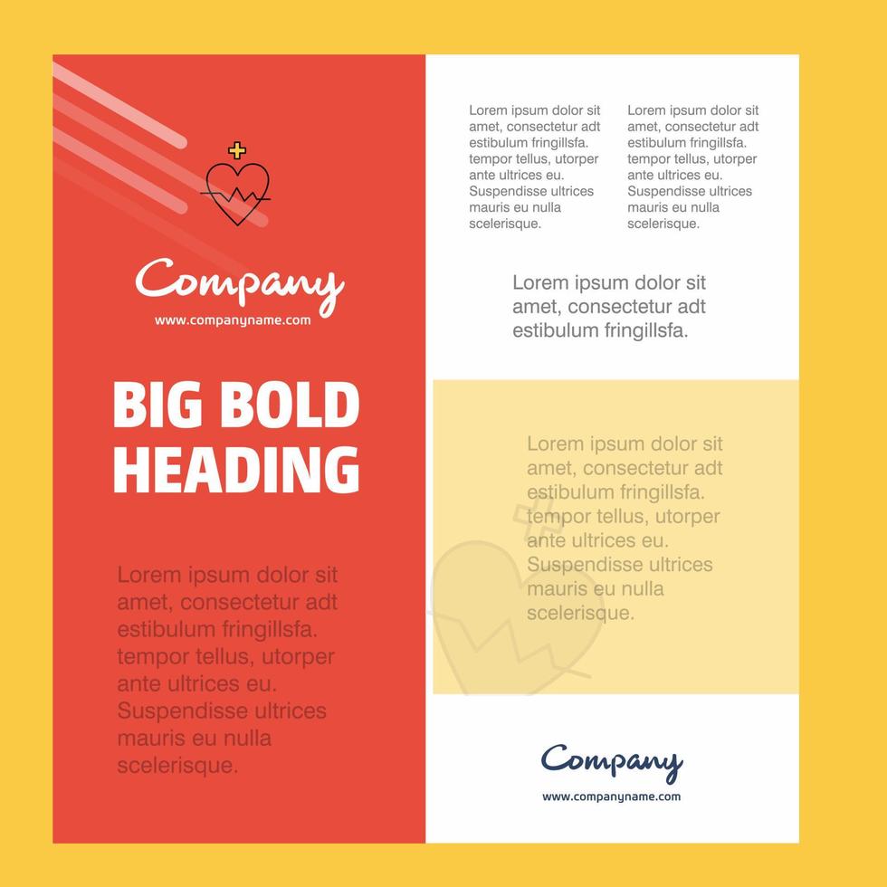 hjärta Betygsätta företag företag affisch mall med plats för text och bilder vektor bakgrund