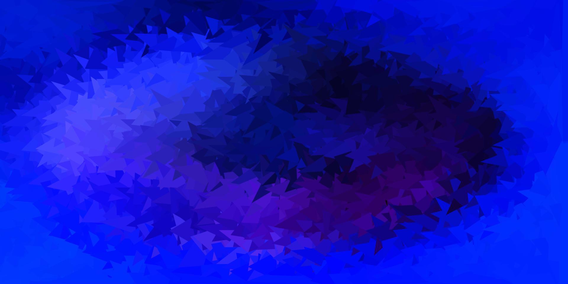abstraktes Dreiecksmuster des dunklen rosa, blauen Vektors. vektor