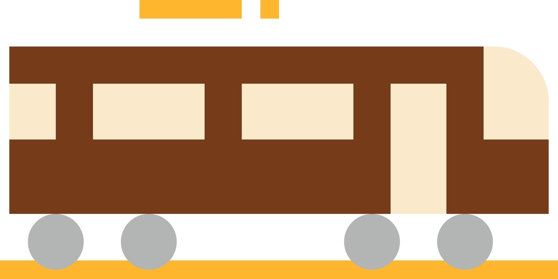 tåg transport tunnelbana - platt ikon vektor