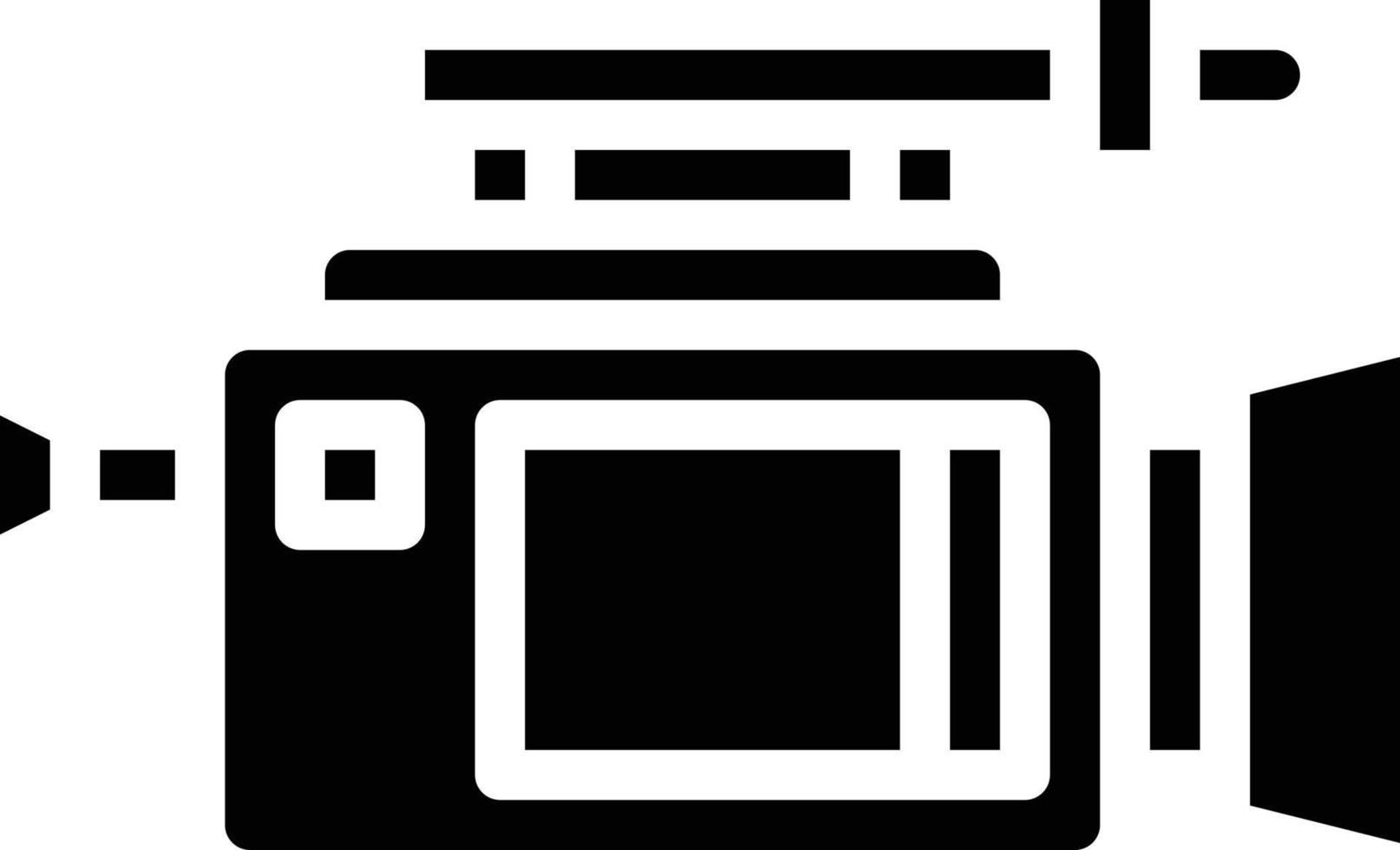 Videokamera-Partyaufzeichnungsmaterial – solides Symbol vektor