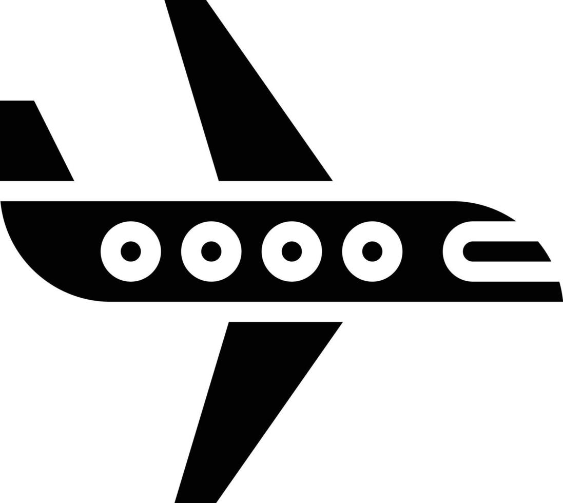 transport reisen flugzeug flughafen flugzeug flugzeug flug transport - solides symbol vektor