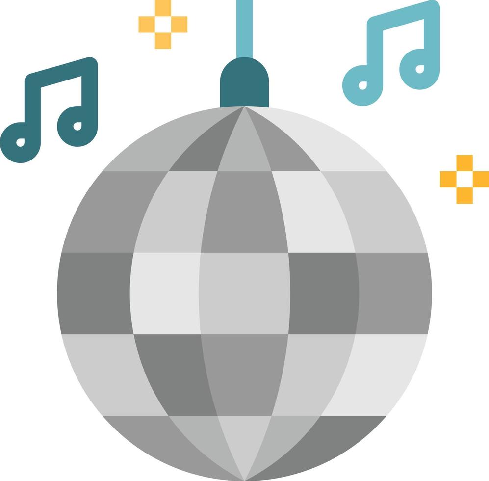 disko boll fest dansa musik - platt ikon vektor