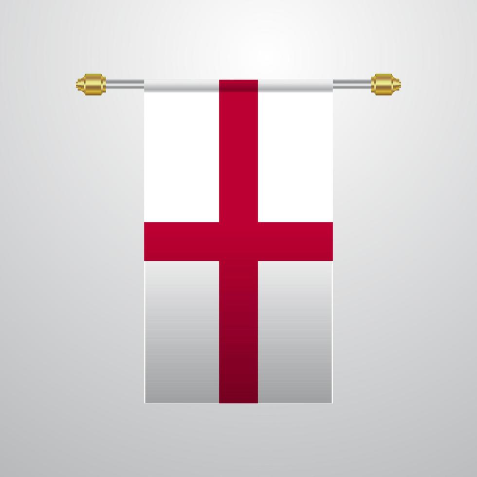 england hängende flagge vektor
