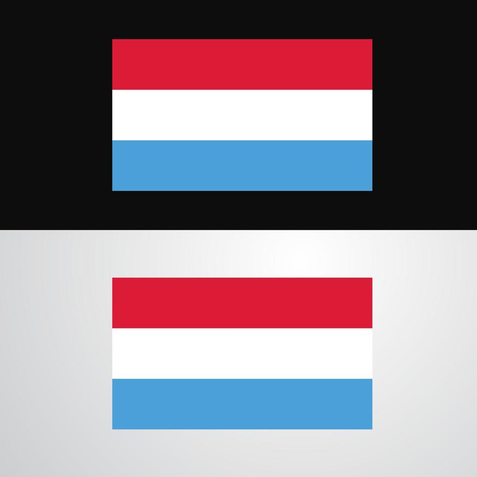 Luxemburg-Flaggen-Banner-Design vektor
