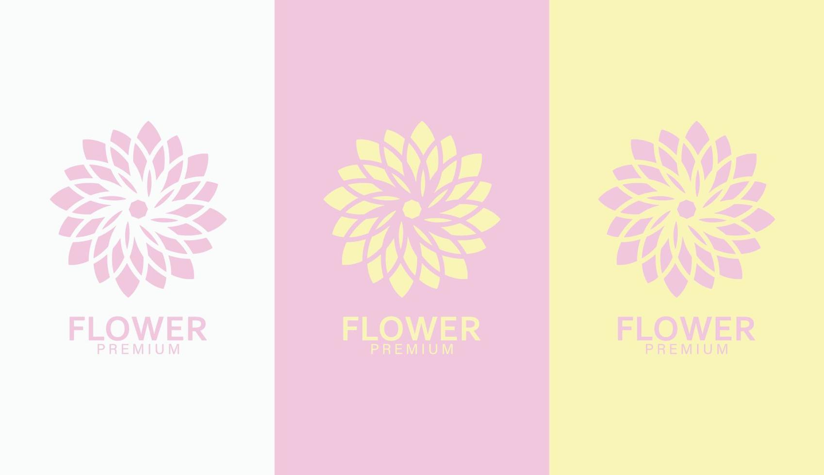 blomma kreativ företag logotyp design vektor